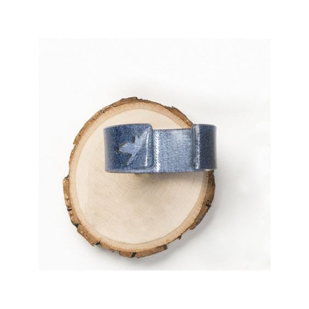 Denim Bird Cuff